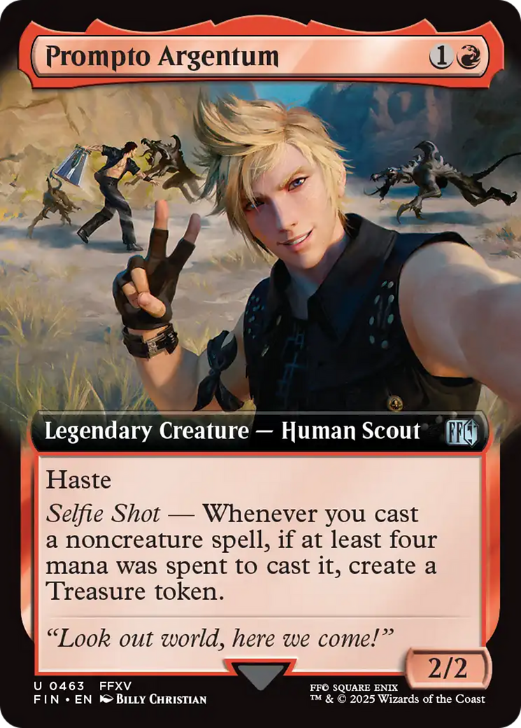 Prompto Argentum (FIN-463) - FINAL FANTASY: (Extended Art) Foil | Grognard Games