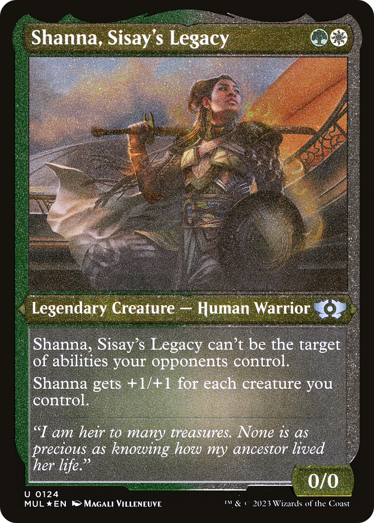 Shanna, Sisay's Legacy (Foil Etched) (MUL-124) - Multiverse Legends Foil | Grognard Games