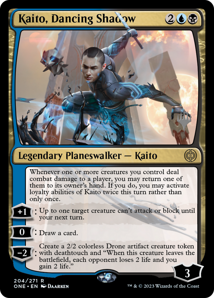 Kaito, Dancing Shadow (Promo Pack) [Phyrexia: All Will Be One Promos] | Grognard Games
