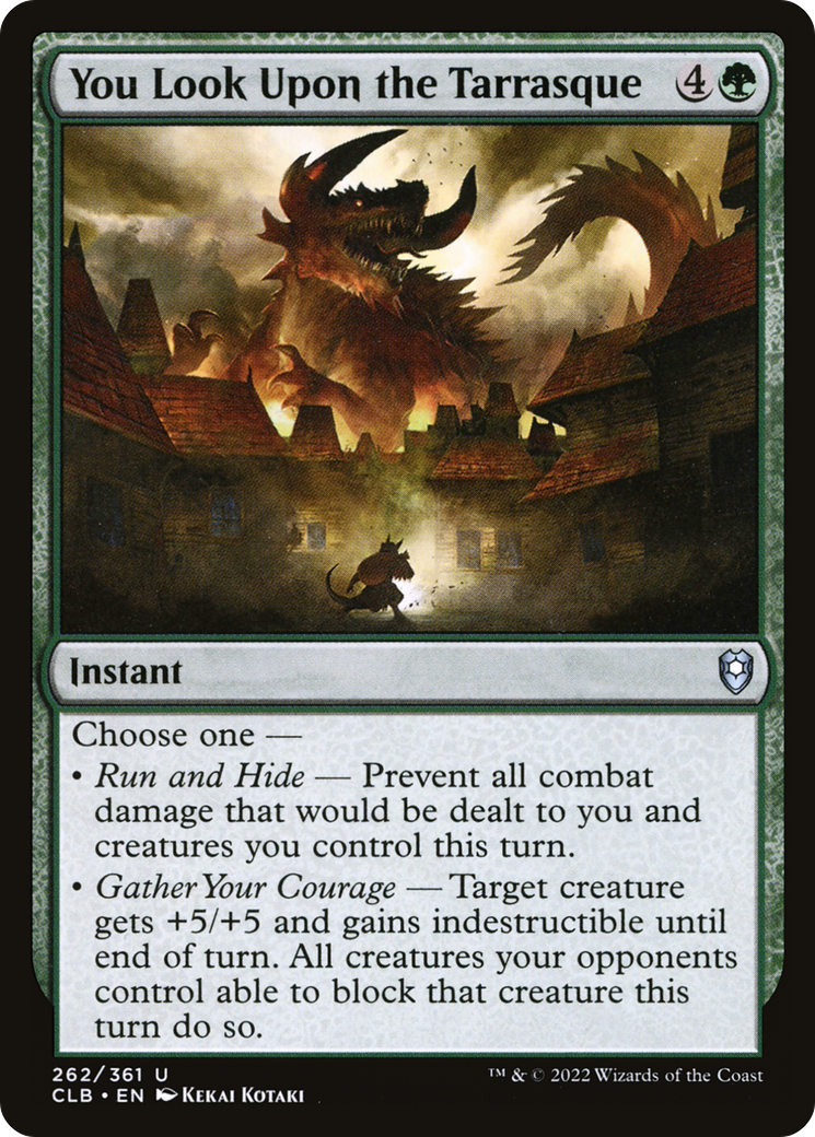 You Look Upon the Tarrasque [Commander Legends: Battle for Baldur's Gate] | Grognard Games