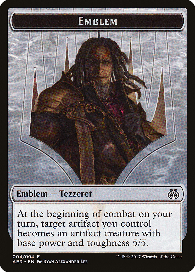 Tezzeret the Schemer Emblem (AER-004) - Aether Revolt Tokens Foil | Grognard Games