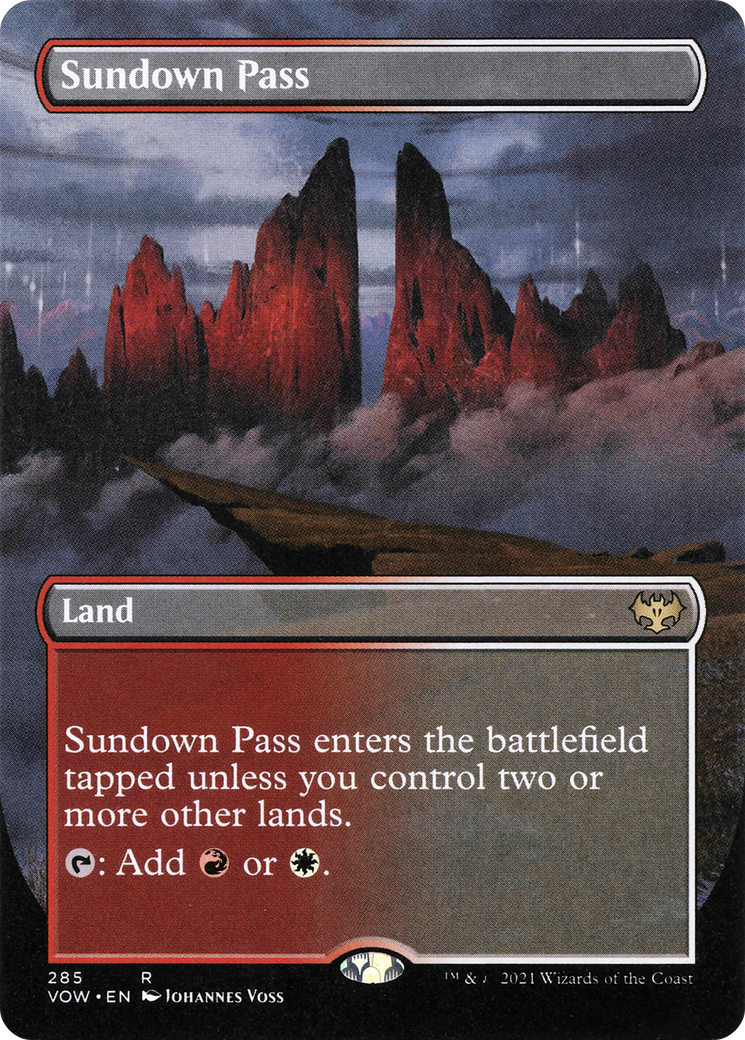 Sundown Pass (Borderless) [Innistrad: Crimson Vow] | Grognard Games