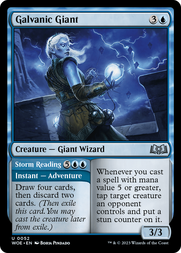 Galvanic Giant // Storm Reading [Wilds of Eldraine] | Grognard Games