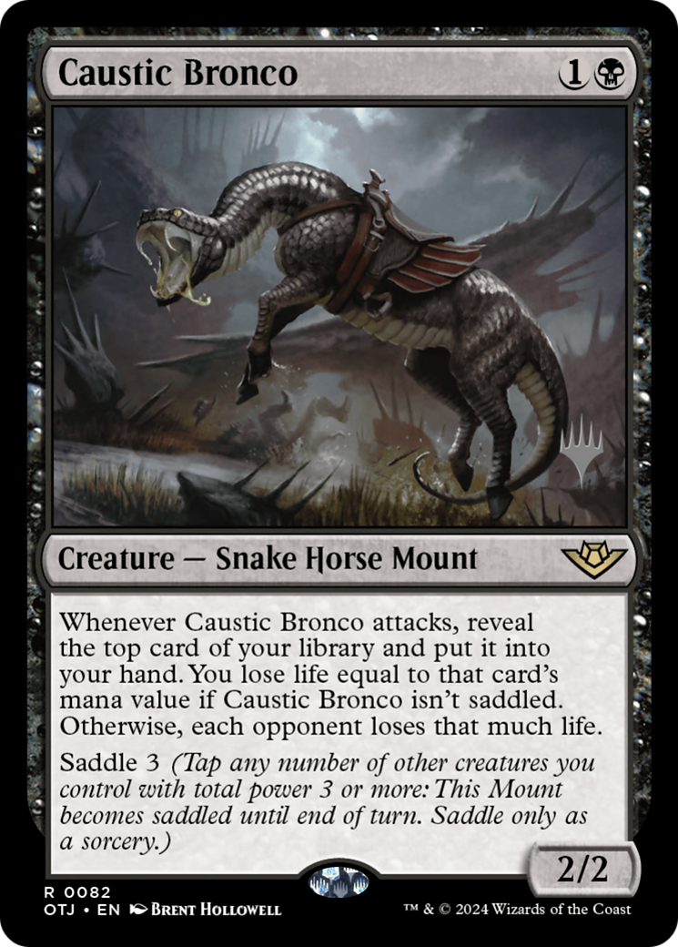 Caustic Bronco (Promo Pack) [Outlaws of Thunder Junction Promos] | Grognard Games