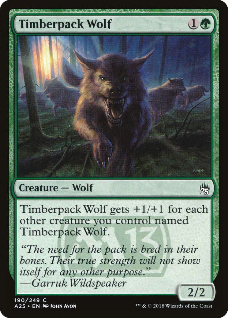 Timberpack Wolf [Masters 25] | Grognard Games
