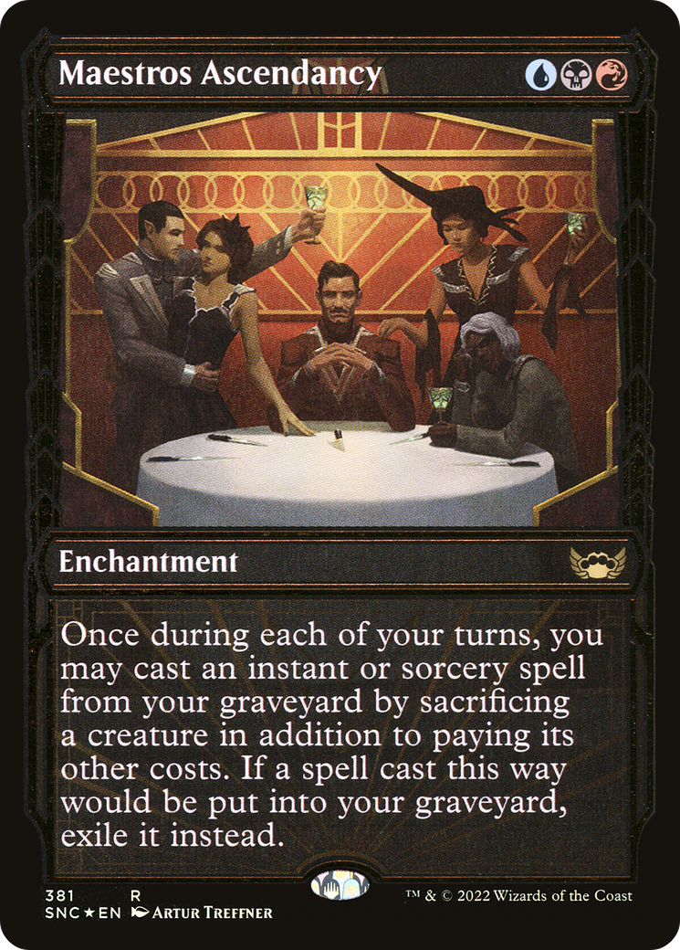 Maestros Ascendancy (Showcase Golden Age Gilded Foil) [Streets of New Capenna] | Grognard Games