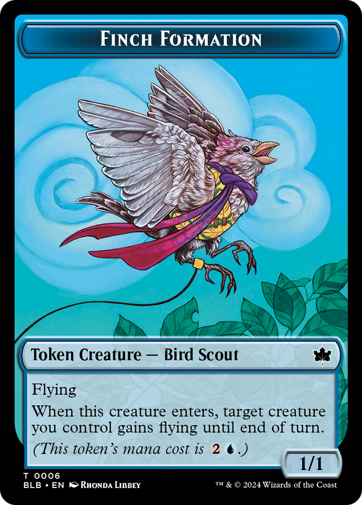 Finch Formation Token [Bloomburrow Tokens] | Grognard Games