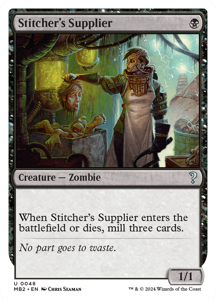 Stitcher's Supplier (White Border) [Mystery Booster 2] | Grognard Games