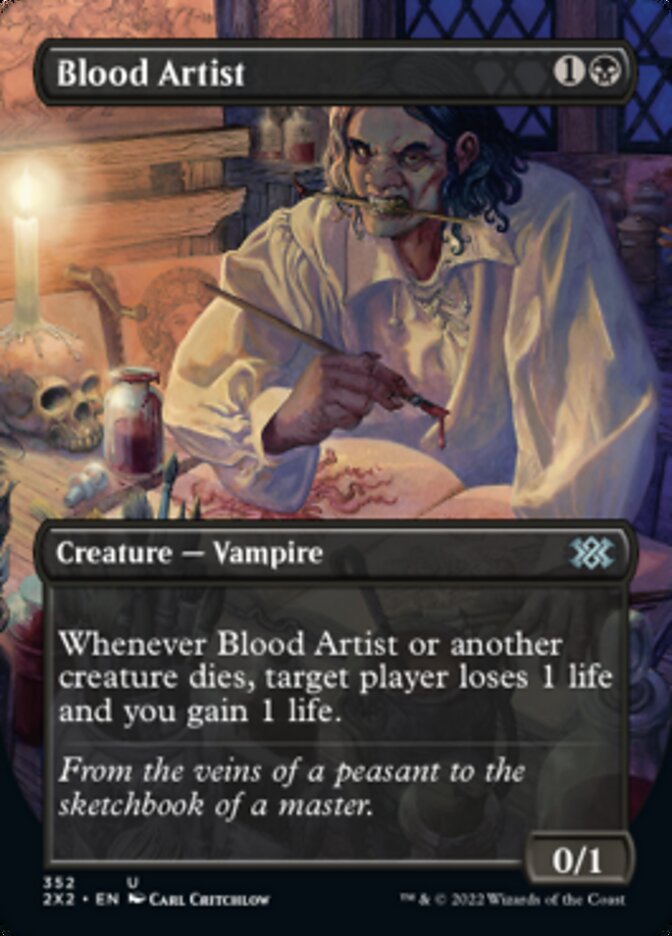 Blood Artist (Borderless Alternate Art) [Double Masters 2022] | Grognard Games