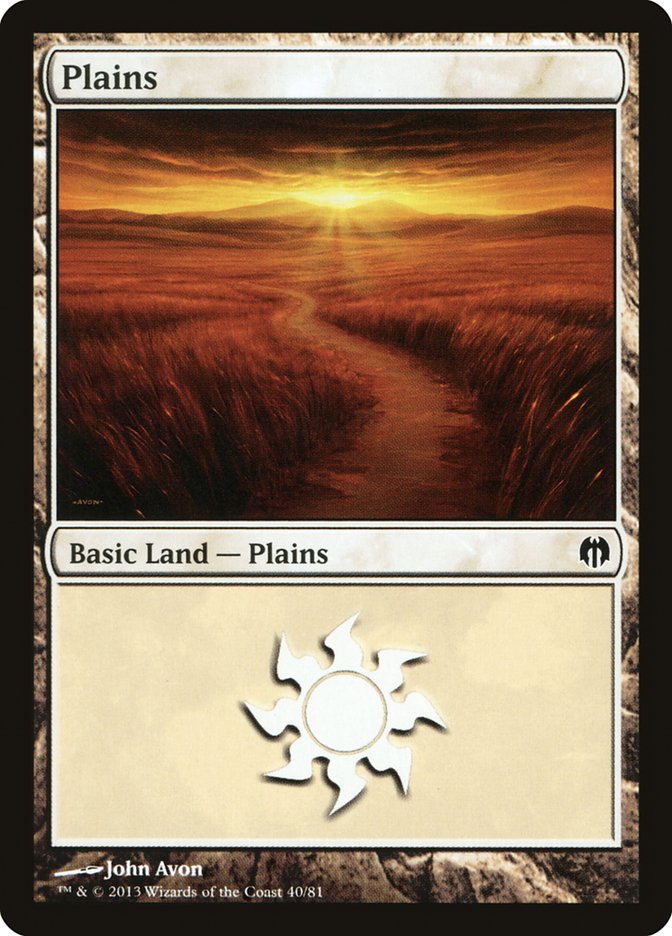 Plains (40) [Duel Decks: Heroes vs. Monsters] | Grognard Games