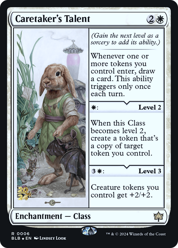 Caretaker's Talent [Bloomburrow Prerelease Promos] | Grognard Games