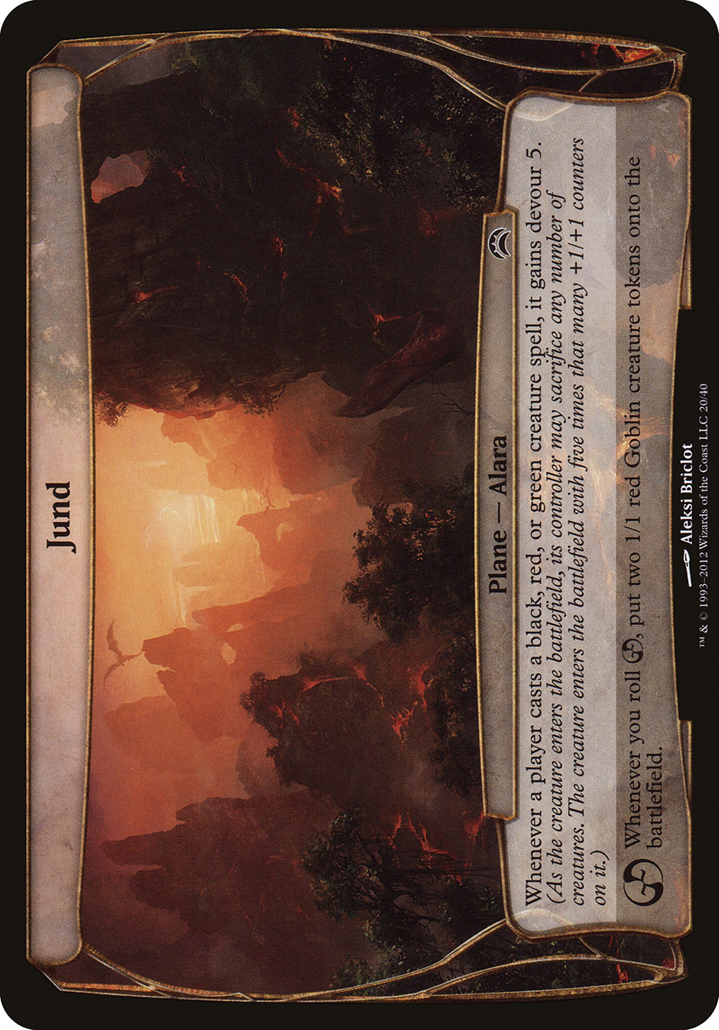 Jund (OVER-020) - Planechase 2012 Planes Foil | Grognard Games