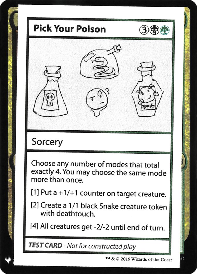 Pick Your Poison [Mystery Booster Playtest Cards] | Grognard Games