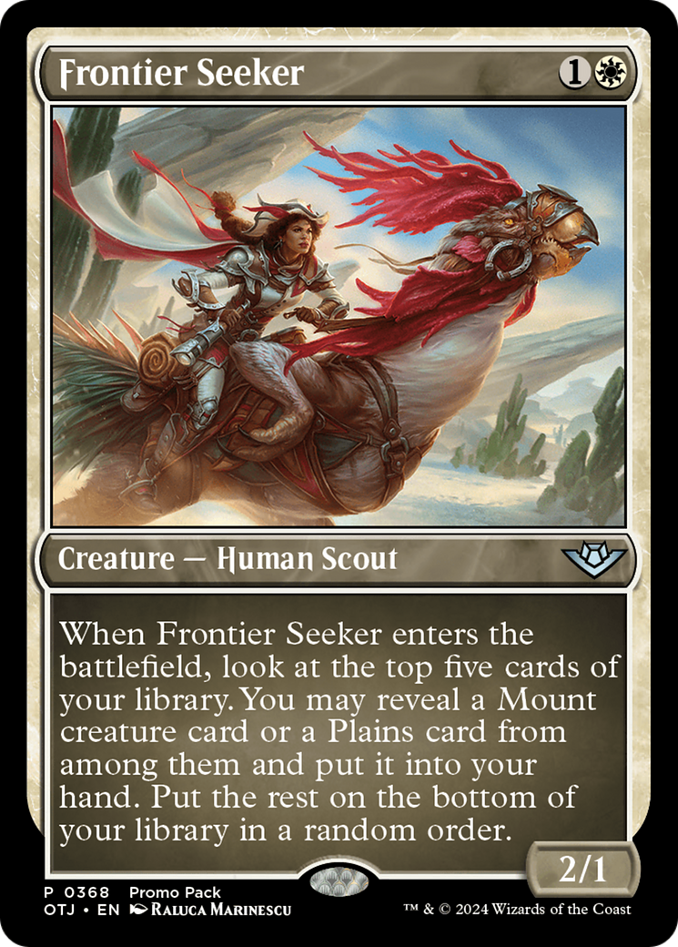 Frontier Seeker (Promo Pack) [Outlaws of Thunder Junction Promos] | Grognard Games