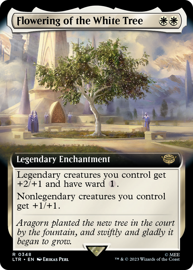 Flowering of the White Tree (LTR-348) - The Lord of the Rings: Tales of Middle-earth: (Extended Art) Foil | Grognard Games