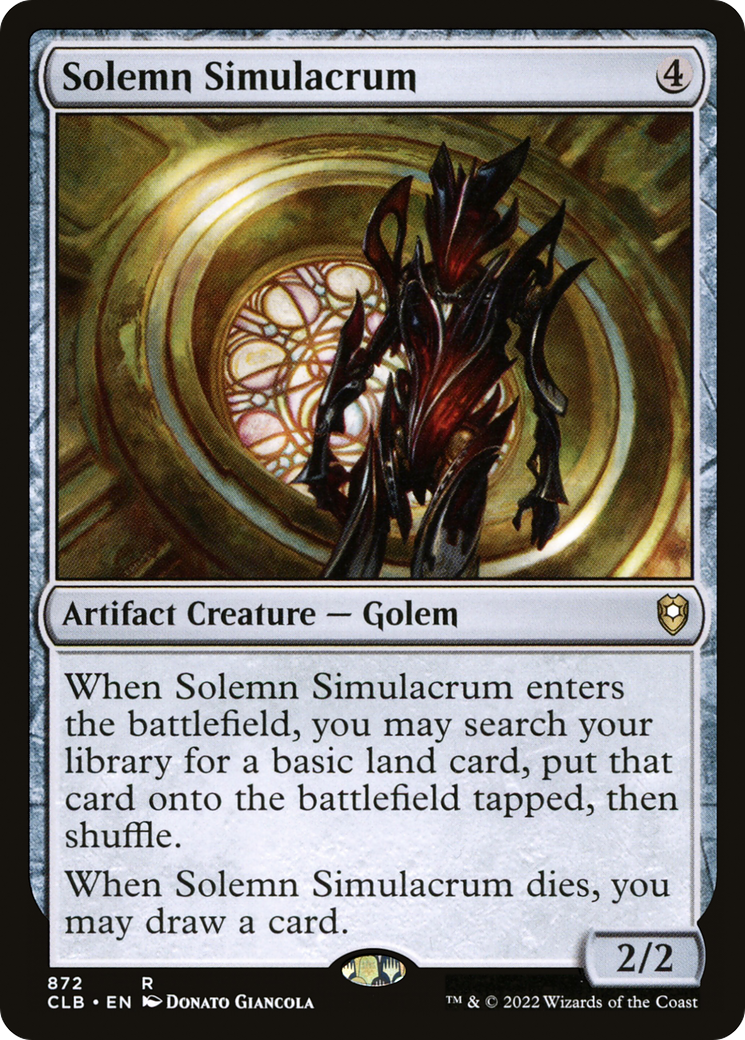Solemn Simulacrum [Commander Legends: Battle for Baldur's Gate] | Grognard Games