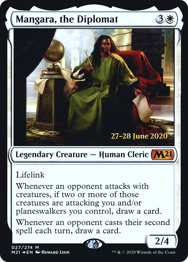 Mangara, the Diplomat  [Core Set 2021 Prerelease Promos] | Grognard Games