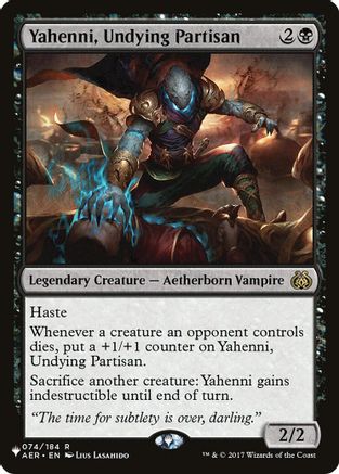 Yahenni, Undying Partisan (LIST-074/184) - The List Reprints | Grognard Games