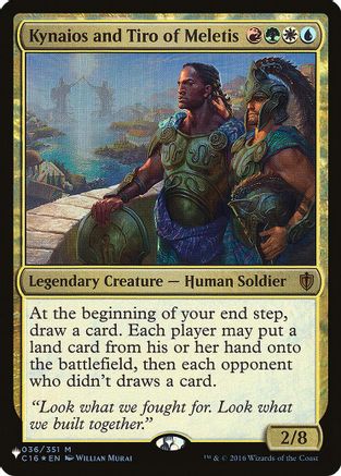 Kynaios and Tiro of Meletis (LIST-036/351) - The List Reprints | Grognard Games