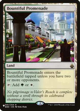 Bountiful Promenade (LIST-081/254) - The List Reprints | Grognard Games