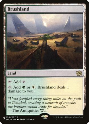 Brushland (BRO) (LIST-259/012) - The List Reprints | Grognard Games
