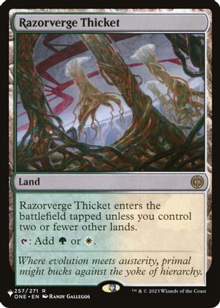 Razorverge Thicket (LIST-257/271) - The List Reprints | Grognard Games