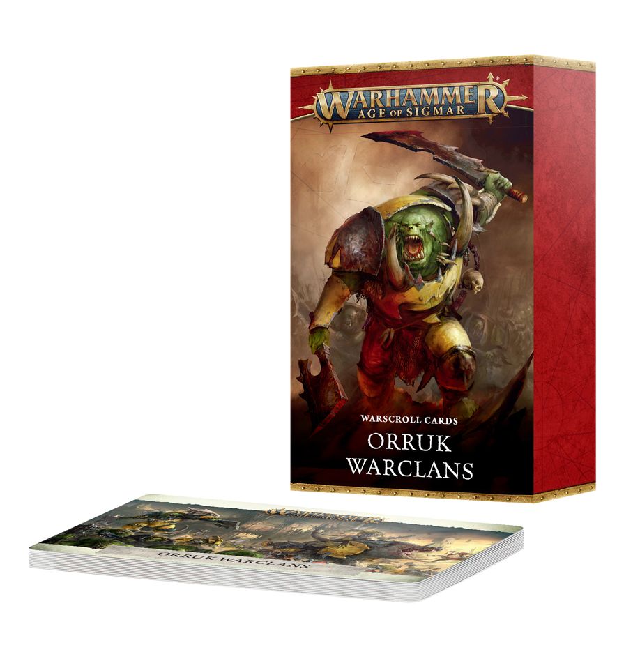 WARSCROLL CARDS: ORRUK WARCLANS (Pre-order) | Grognard Games