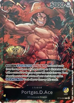Portgas.D.Ace (2nd Anniversary Tournament) (ST13-002) - One Piece Promotion Cards Foil | Grognard Games