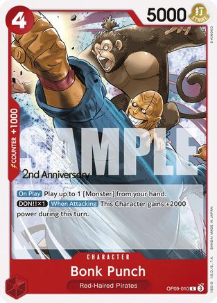 Bonk Punch (OP09-010) - Emperors in the New World: 2nd Anniversary Tournament Cards | Grognard Games