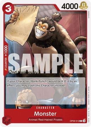 Monster (OP09-012) - Emperors in the New World: 2nd Anniversary Tournament Cards | Grognard Games