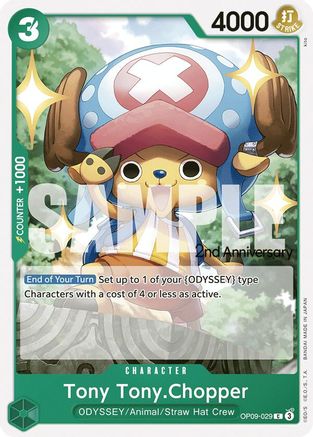 Tony Tony.Chopper (OP09-029) - Emperors in the New World: 2nd Anniversary Tournament Cards | Grognard Games