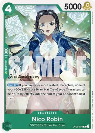 Nico Robin (033) (OP09-033) - Emperors in the New World: 2nd Anniversary Tournament Cards | Grognard Games