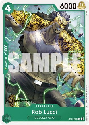 Rob Lucci (038) (OP09-038) - Emperors in the New World: 2nd Anniversary Tournament Cards | Grognard Games