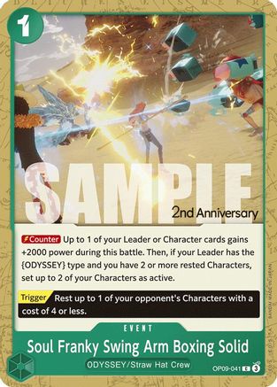 Soul Franky Swing Arm Boxing Solid (OP09-041) - Emperors in the New World: 2nd Anniversary Tournament Cards | Grognard Games