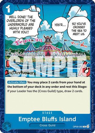 Emptee Bluffs Island (OP09-060) - Emperors in the New World: 2nd Anniversary Tournament Cards | Grognard Games