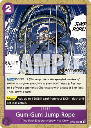 Gum-Gum Jump Rope (OP09-079) - Emperors in the New World: 2nd Anniversary Tournament Cards | Grognard Games