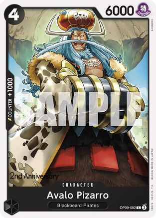Avalo Pizarro (OP09-082) - Emperors in the New World: 2nd Anniversary Tournament Cards | Grognard Games