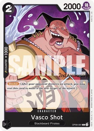 Vasco Shot (OP09-091) - Emperors in the New World: 2nd Anniversary Tournament Cards | Grognard Games