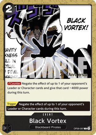 Black Vortex (OP09-097) - Emperors in the New World: 2nd Anniversary Tournament Cards | Grognard Games
