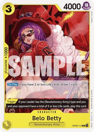 Belo Betty (OP09-112) - Emperors in the New World: 2nd Anniversary Tournament Cards | Grognard Games