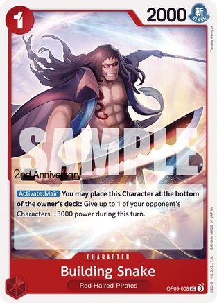 Building Snake (OP09-008) - Emperors in the New World: 2nd Anniversary Tournament Cards | Grognard Games