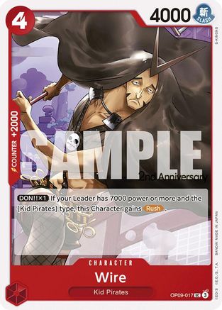 Wire (OP09-017) - Emperors in the New World: 2nd Anniversary Tournament Cards | Grognard Games
