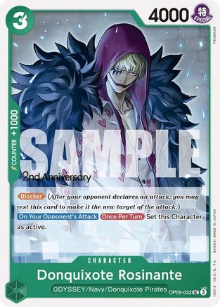 Donquixote Rosinante (032) (OP09-032) - Emperors in the New World: 2nd Anniversary Tournament Cards | Grognard Games