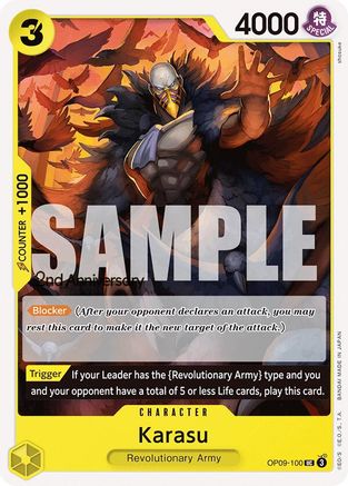Karasu (OP09-100) - Emperors in the New World: 2nd Anniversary Tournament Cards | Grognard Games