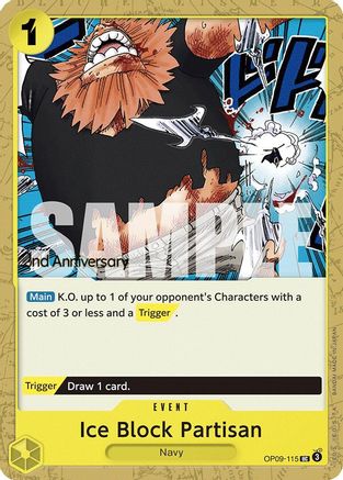 Ice Block Partisan (OP09-115) - Emperors in the New World: 2nd Anniversary Tournament Cards | Grognard Games