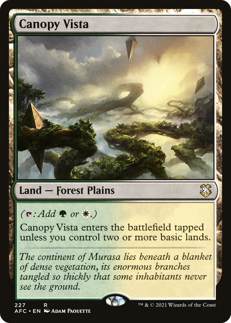 Canopy Vista [Dungeons & Dragons: Adventures in the Forgotten Realms Commander] | Grognard Games