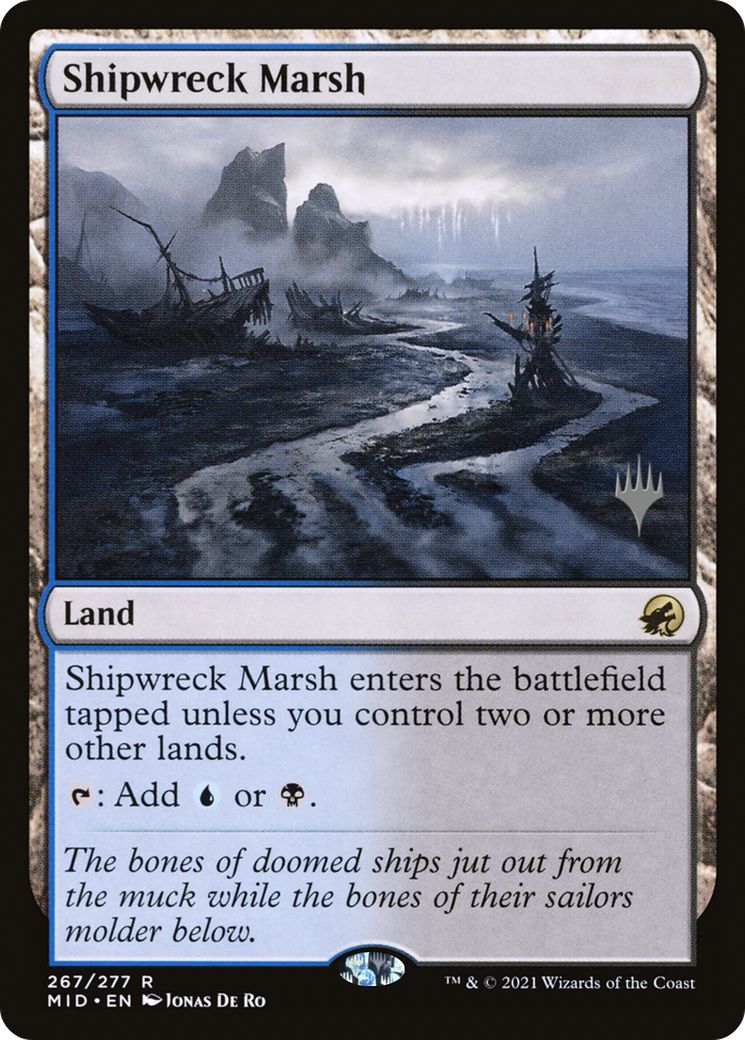 Shipwreck Marsh (Promo Pack) [Innistrad: Midnight Hunt Promos] | Grognard Games