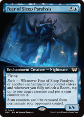 Fear of Sleep Paralysis (Extended Art) [Duskmourn: House of Horror Commander] | Grognard Games