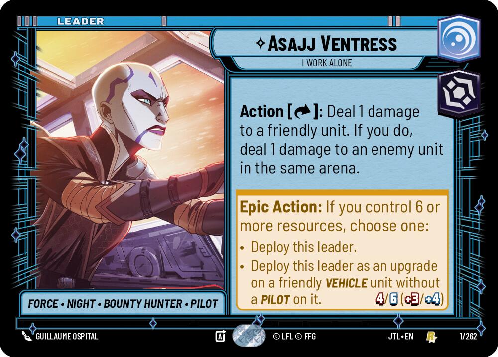 Asajj Ventress - I Work Alone (001/262) (001/257) [Jump to Lightspeed] | Grognard Games