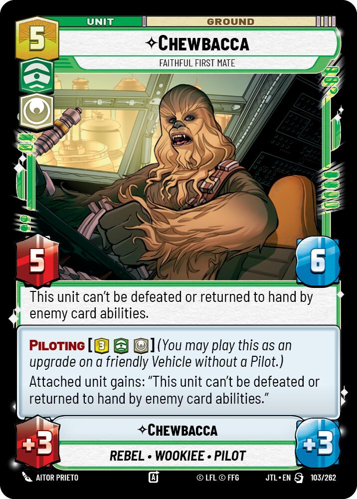 Chewbacca - Faithful First Mate (103/262) (103/257) [Jump to Lightspeed] | Grognard Games